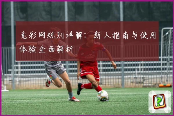 竞彩网规则详解:新人指南与使用体验全面解析